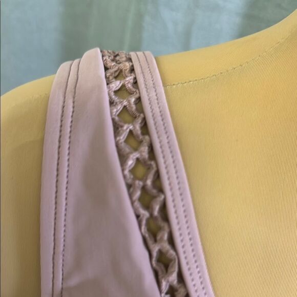 CupShe Pink One-Piece Swimsuit with Lace Details - Picture 12 of 14